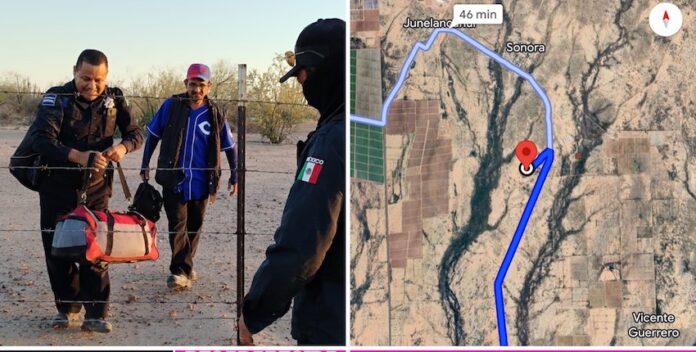 #EMPALME Localizan a hombre extraviado en el monte; Carlos, de 46 años, fue rescatado por agentes de la Policía de Empalme.