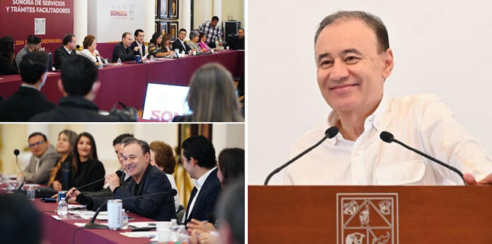 Gobernador Durazo coloca a Sonora en primer lugar en simplificación de trámites en la frontera norte; con las acciones impulsadas por el Jefe del Ejecutivo estatal en materia de Mejora Regulatoria, Sonora se posiciona como el primer lugar, facilitando la instalación de nuevas empresas en el estado.