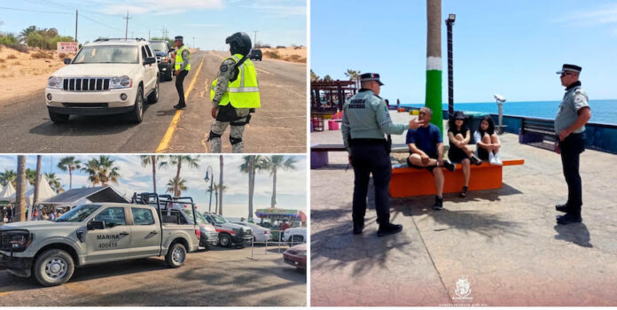 Activo el Operativo de Seguridad para Semana Santa 2025, en la carretera federal Sonoyta-Puerto Peñasco y en las principales zonas turísticas de la ciudad.