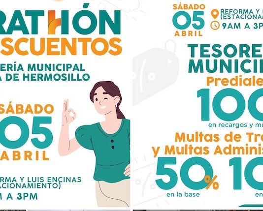 Tendrán contribuyentes tercer Maratón de Descuentos este sábado 5 de abril