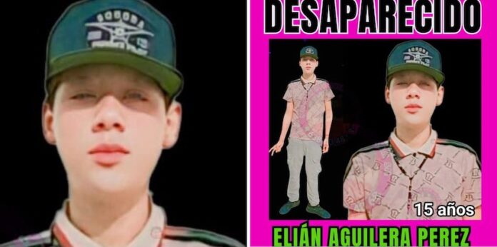 #CABORCA Continúa sin aparecer jovencito privado de la libertad; se trata de Elián Aguilera Pérez, de 15 años.