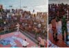 Se realiza con gran afluencia lucha libre del Cochinón vs el Patrullero Verde en Bahía de Kino