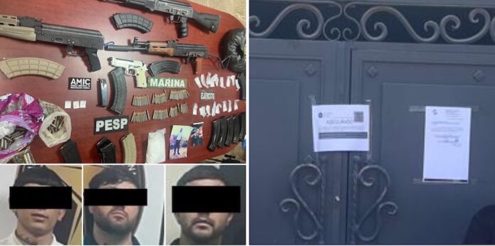 #CAJEME Cateo positivo en Ciudad Obregón; tres detenidos; han sido vinculados a proceso por los delitos de contra la salud en su modalidad de narcomenudeo y asociación delictuosa.