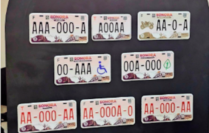 Presenta Gobierno de Sonora nueva imagen de placas vehiculares para el estado, Con el compromiso de modernizar los servicios vehiculares y ofrecer mayor seguridad a la ciudadanía.