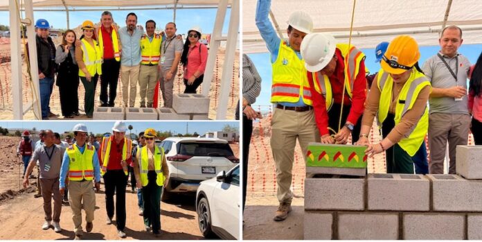 #EMPALME Colocan primera piedra de Bodega Aurrera Revolución en Empalme; el alcalde Luis Fuentes Aguilar encabezó la especial ceremonia, este día.