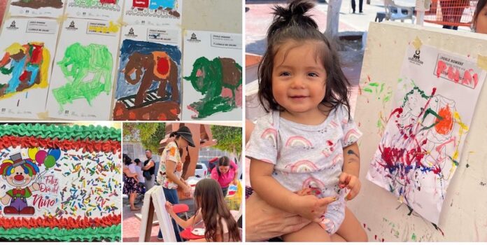 #EMPALME ¡Renata nos pintó la mejor sonrisa!; Museo Ferrocarrilero lleva a cabo celebración del Día del Niño, en Empalme.