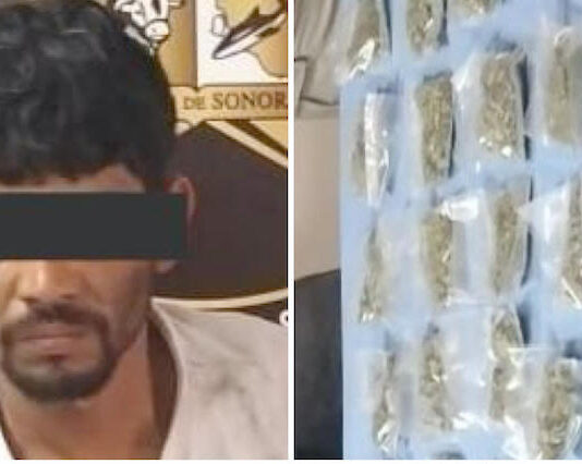 Detenienen a sujeto en posesión de arma de fuego y droga