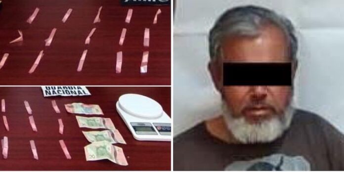 Cateo positivo permite aseguramiento de droga y detención de sujeto en San Luis Río Colorado.