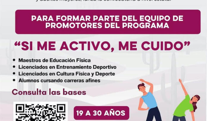 #EMPALME Llaman a integrarse al programa ‘Si me activo, me cuido’; inscripciones continúan abiertas.