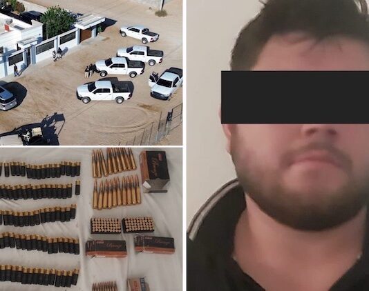 Aseguran cartuchos en cateo y detienen a un sujeto