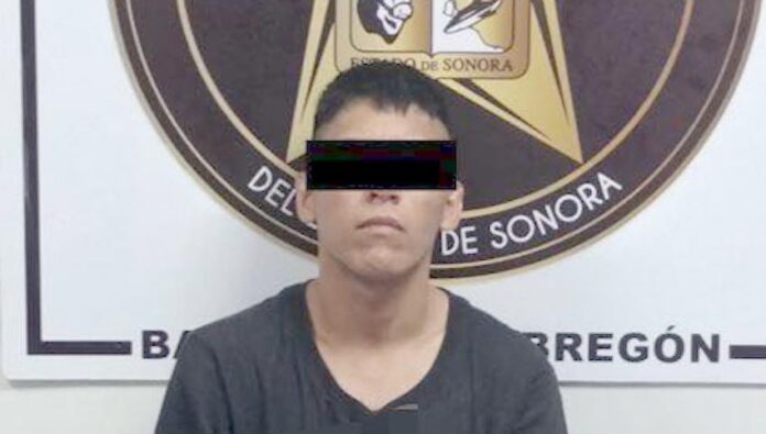 Logran captura de objetivo criminal en Ciudad Obregón; se trata de Diego Everardo “N”, alias “El Chamán”, de 23 años de edad.