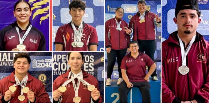 #MONTERREY Halteristas de la UES ganan 20 medallas en los Juegos Nacionales Anuies 2025; en evento celebrado en Monterrey se agenciaron nueve preseas de oro, ocho de plata y tres de bronce.