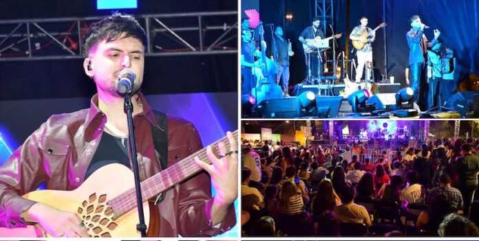 Conquista Kakalo al público en el foro Madero de Fiestas del Pitic 2025; el joven exponente de música regional deleitó a la concurrencia durante su concierto en el segundo día de actividades de esta festividad.