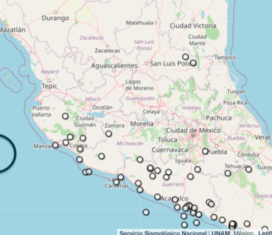 Temblor de 5.8 grados en Jalisco