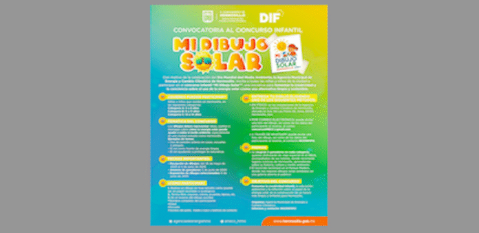 Lanza Gobierno de Hermosillo concurso infantil “Mi Dibujo Solar”; la convocatoria inició el lunes 26 de mayo, cierra el 4 de junio próximo y contará con 3 categorías.
