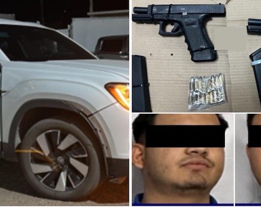 Detienen a dos sujetos armados durante operativo en Hermosillo