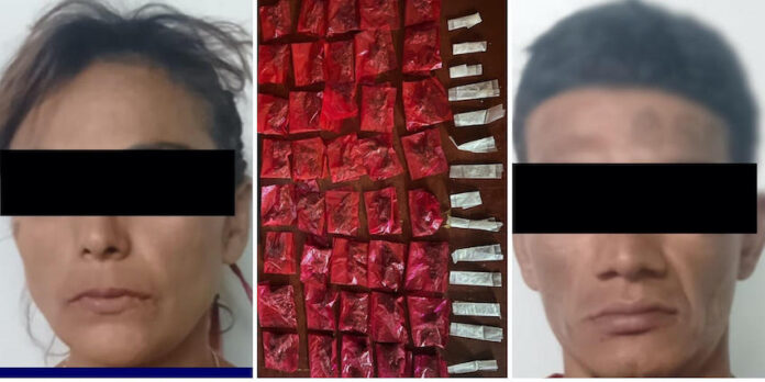 HERMOSILLO Detienen a pareja en posesión de narcótico; como parte del trabajo operativo permanente en la ciudad de Hermosillo.