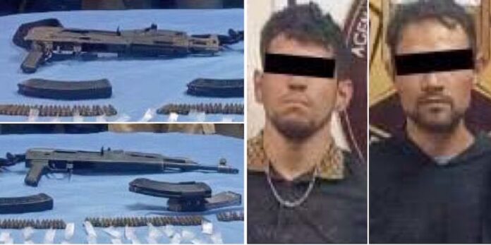 #CAJEME Dos detenidos en posesión de armamento; operativo conjunto llevado a cabo en la comisaría de Cócorit, en Ciudad Obregón.