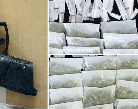 Detenidos en posesión de arma de fuego y droga