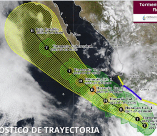 ‘Flossie’ sigue intensificándose, en el Pacífico