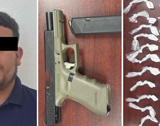 Cae sujeto en posesión de arma de fuego y droga