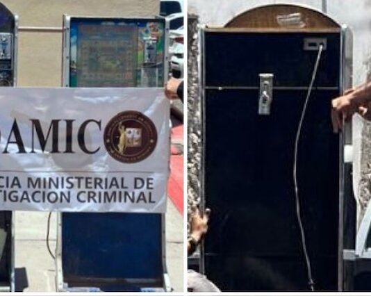 Aseguran máquinas tragamonedas