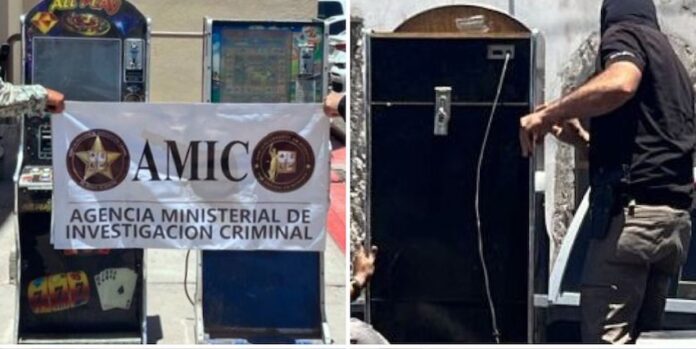 #CAJEME Aseguran máquinas tragamonedas; nuevo operativo judicial llevado a cabo en Ciudad Obregón.