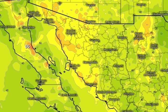 #SONORA Alertan por fuertes rachas de viento; del 21 al 24 de junio se aproximará, fuera de temporada, una masa de aire polar a Sonora.