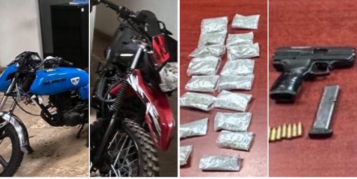 #CAJEME Aseguran armamento, droga y motocicletas; durante un cateo coordinado llevado a cabo en Ciudad Obregón.