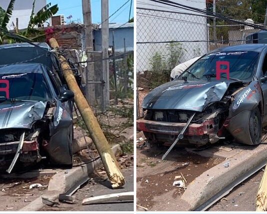 Se ‘estampa’ contra un poste en el ‘Faustino Félix Serna’