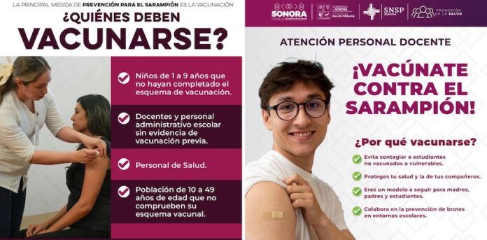 #Hermosillo Garantiza Gobierno de Sonora abasto suficiente de la vacuna triple viral; con la finalidad de proteger la salud de la niñez sonorense y prevenir el sarampión.