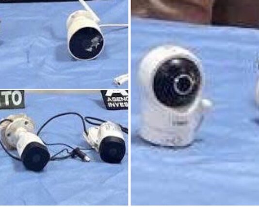 Aseguran cámaras de videovigilancia parásitas en operativo