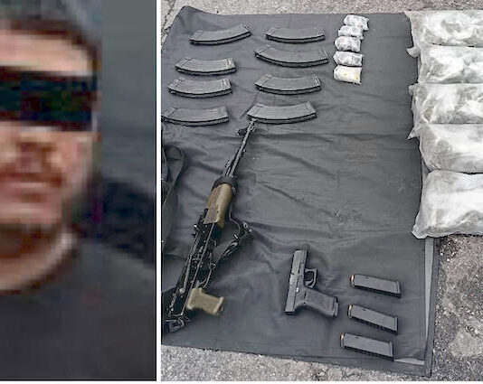 Detenido con armas, droga y un carro robado en el extranjero