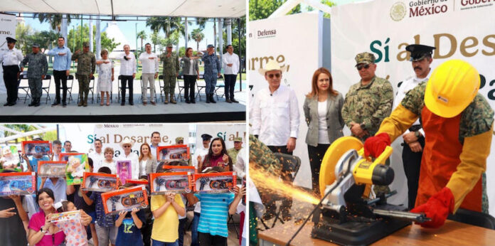 #Cajeme Gobernador Durazo y Bárcena refuerzan estrategia de paz en Cajeme; con jornada de desarme y rehabilitación de espacios seguros, en seguimiento a las acciones de la Estrategia Nacional de Seguridad en Sonora.