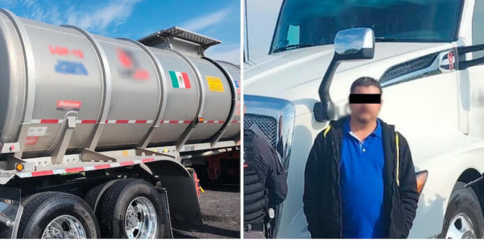 #Nacional Aseguran 60 mil litros de ‘huachicol’; chofer de la pipa en la que era transpsortado el combustible, quedó detenido.