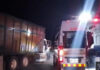 Choque en la carretera de Libramiento
