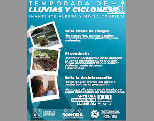 Llaman a tomar medidas preventivas ante pronóstico de intensas lluvias