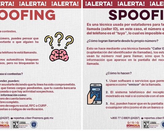 Previenen sobre “spoofing”, nueva modalidad de estafa