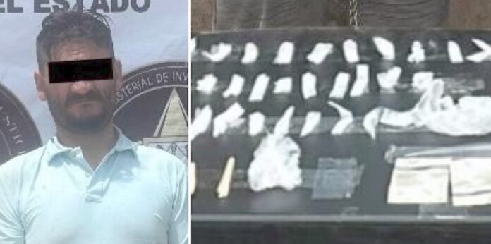 #Hermosillo Cateo positivo con persona detenida y droga asegurada en Hermosillo; operativo ministerial llevado a cabo en la colonia Jacinto López