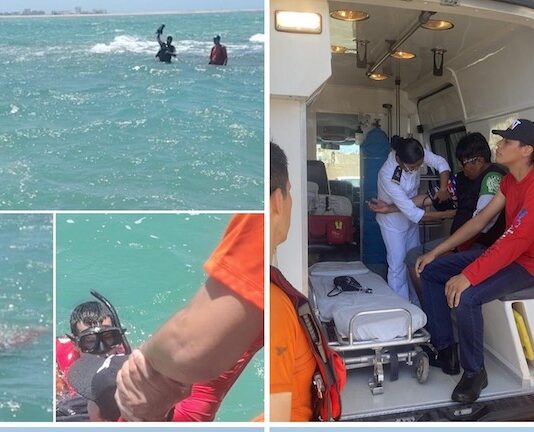 Rescatan a dos personas que el alto oleaje las había arrastrado mar adentro