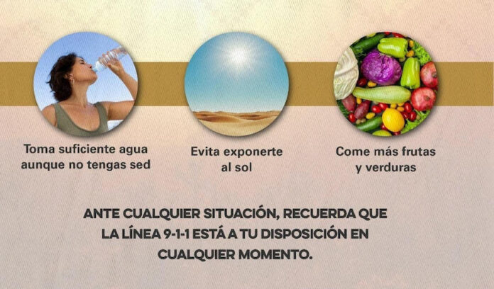 #Hermosillo Llaman a tomar precauciones ante altas temperaturas; durante los próximos días se esperan temperaturas superiores a los 40 grados, con sensaciones térmicas incluso mayores.