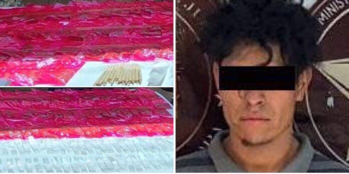 #Hermosillo Detienen en Hermosillo a sujeto con droga; se trata de quien responde al nombre de Isidro “N”, de 25 años de edad.