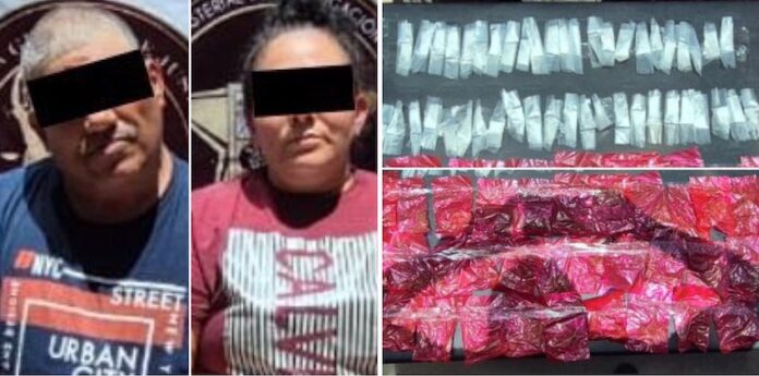 6#Hermosillo Aseguran droga y detienen a dos personas; resultado de cateo llevado a cabo en la colonia Haciendas del Sur, en Hermosillo.