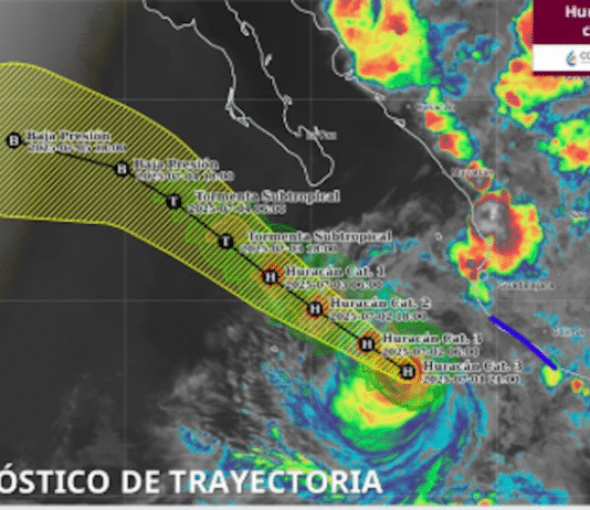 Flossie se intensificó a huracán de categoría 3