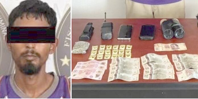 #Puerto Peñasco Detienen a sujeto por narcomenudeo y halconeo; José Rafael “N”, de 33 años, de Puerto Peñasco.
