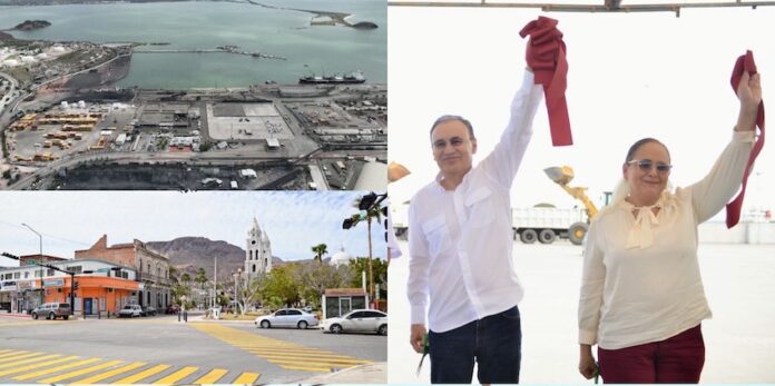 Gobernador Durazo proyecta a Guaymas como centro logístico del noroeste con modernización de vialidades, mercado municipal y obras hídricas.