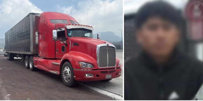#Nacional Rescatan a trailero tras asalto a mano armada; la unidad transportaba cajas de anticongelante; el delincuente fue detenido.