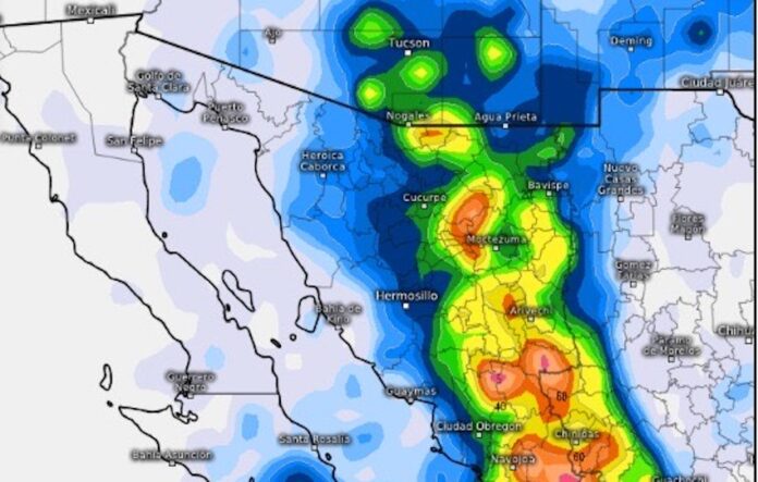 #Hermosillo Podrían presentarse lluvias el fin de semana, en Sonora; ante el calor y las tormentas, llaman a la población a mantener medidas de prevención propias de la temporada.