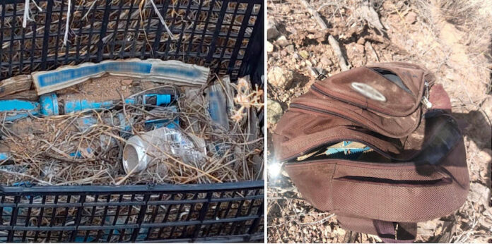 #Sonora Entre la maleza encuentran artefactos explosivos; estaban abandonados en el monte en los límites de Altar o Oquitoa.