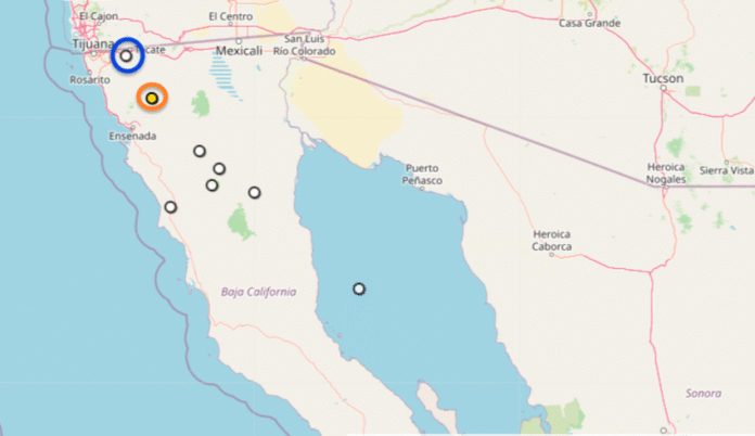#Nacional Tembló en Tecate y Ensenada; movimientos telúricos de anoche y la madrugada de hoy